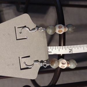 Skull beaded earrings